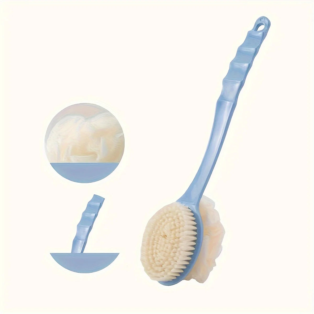 Esfoliador de Corpo Macio para Duche, Esfoliantes de Banho, Escova de Banho com Cabo Longo, Esfoliador, Massageador de Pele, Escova de Limpeza, Acessórios de Casa de Banho