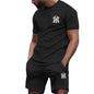 Conjunto Desportivo 2 Peças Masculino – T-shirt e Calções para Corrida e Fitness