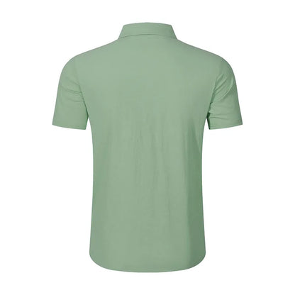 Men's Linen Blend Short Sleeve Button Down Shirt Casual Beach Tops with Chest Pocket Breathable Lightweight Summer Shirts forMen