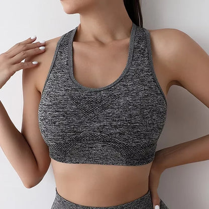 Soutien Desportivo Push Up Feminino – Respirável para Yoga e Fitness