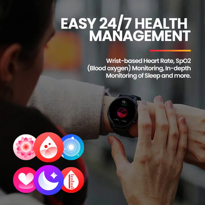 Smartwatch Zeblaze Btalk 3 Plus – Chamadas, Ecrã 1.39" HD, Fitness, Unissexo