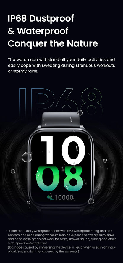 Smartwatch HAYLOU Watch 2 Pro – Ecrã 1.85", 100 Modos Desportivos, Freq. Cardíaca