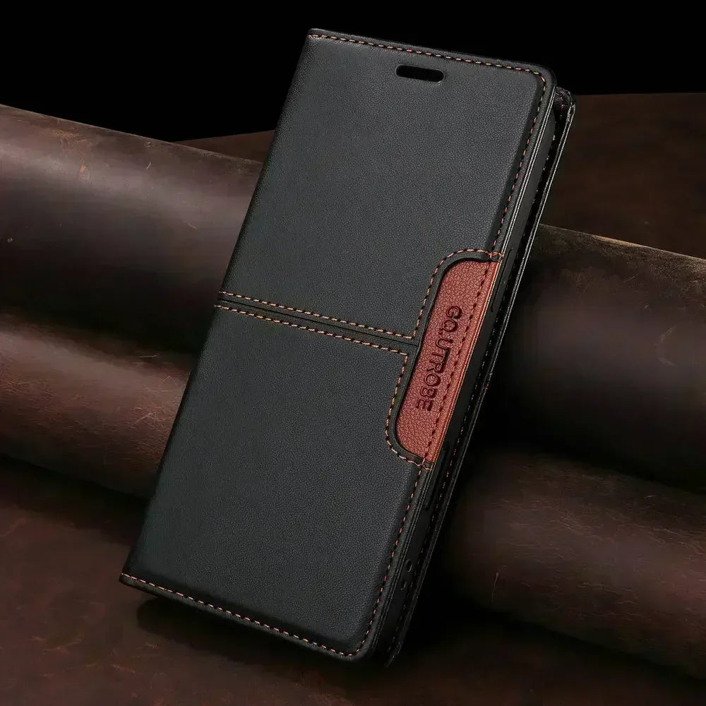 Capa Luxo com Carteira para Xiaomi Redmi Note – Magnética, RFID, Flip