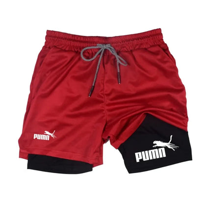Calções Masculinos de Verão – Print Casual Joelho