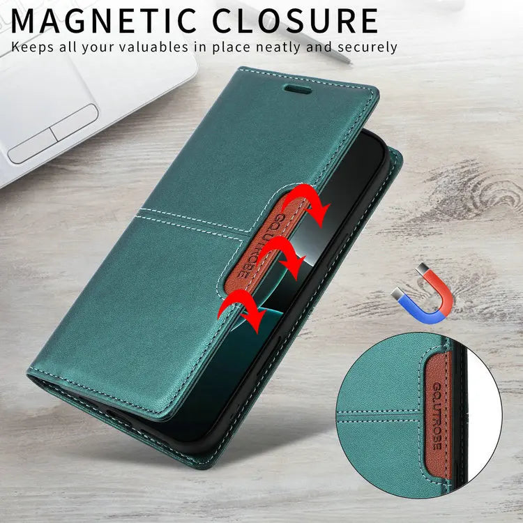 Capa Luxo com Carteira para Xiaomi Redmi Note – Magnética, RFID, Flip
