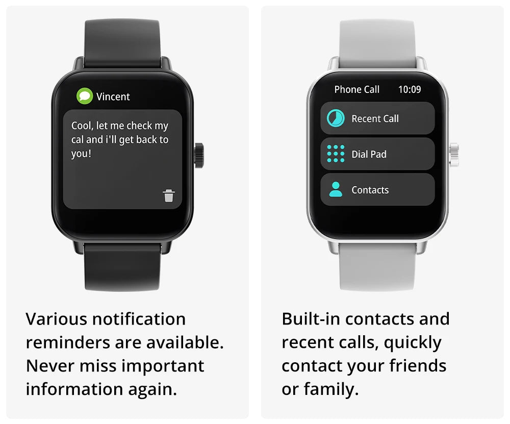 Smartwatch COLMI P81 – Chamadas, Ecrã 1.9", 100+ Desportos, Saúde 24h
