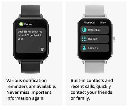 Smartwatch COLMI P81 – Chamadas, Ecrã 1.9", 100+ Desportos, Saúde 24h