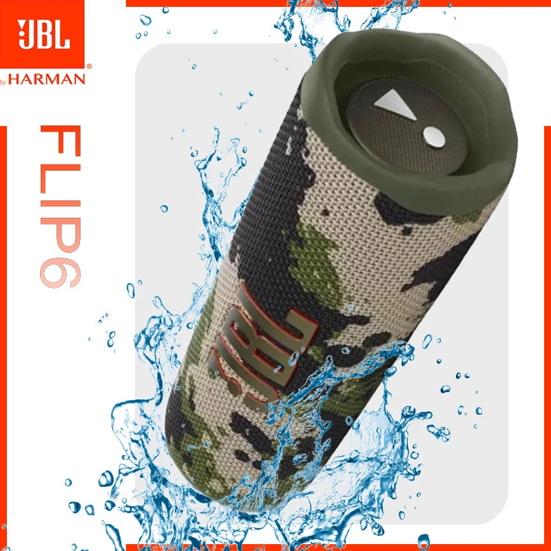 Coluna JBL Flip 6 Portátil Bluetooth – À Prova de Água, Som Potente