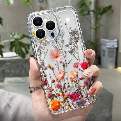 Capa Transparente com Flores para Samsung Galaxy – Antiquéda, Vários Modelos