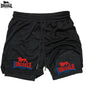 LONSDALE Men's Pattern Printed Fitness Shorts Double Layer 2-in-1 Fast Drying Fitness Outdoor Leisure Training Sports Shorts