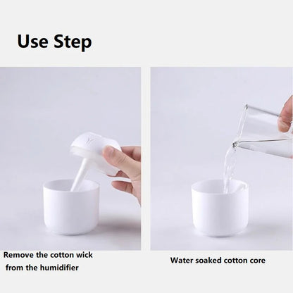 Humidificador Mini USB 250ml com Difusor de Aromas e Luz LED Colorida