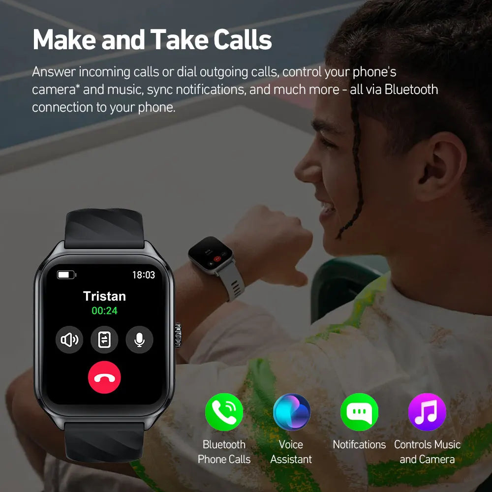 Smartwatch Zeblaze GTS 4 – Chamadas, AMOLED 1.94", 100+ Desportos, Saúde