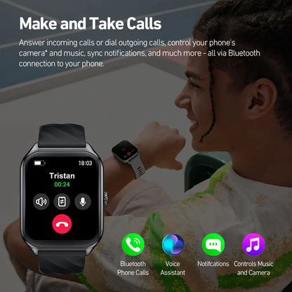 Smartwatch Zeblaze GTS 4 – Chamadas, AMOLED 1.94", 100+ Desportos, Saúde