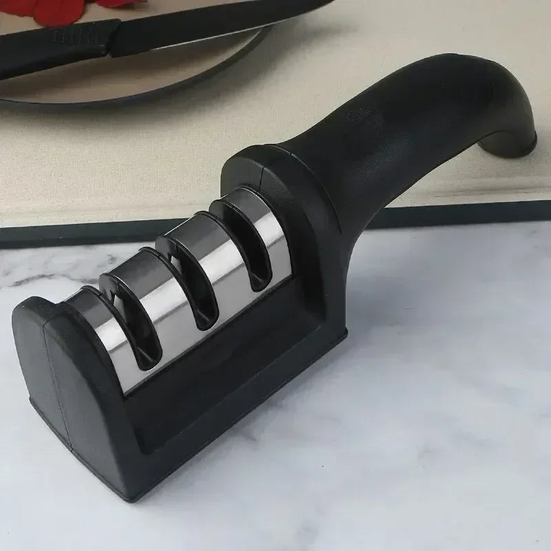 Afiador de Facas 3 em 1 para Cozinha