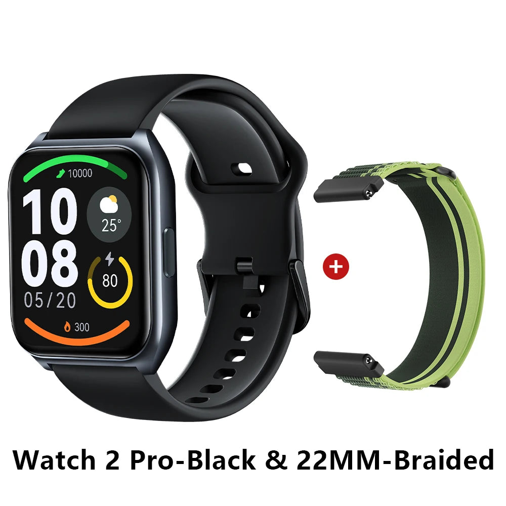 Smartwatch HAYLOU Watch 2 Pro – Ecrã 1.85", 100 Modos Desportivos, Freq. Cardíaca