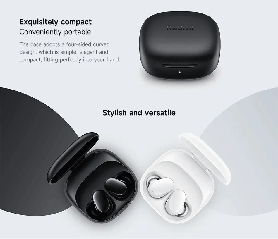 Auriculares Xiaomi Redmi Buds 6 Play – Cancelamento de Ruído IA, 36h Bateria