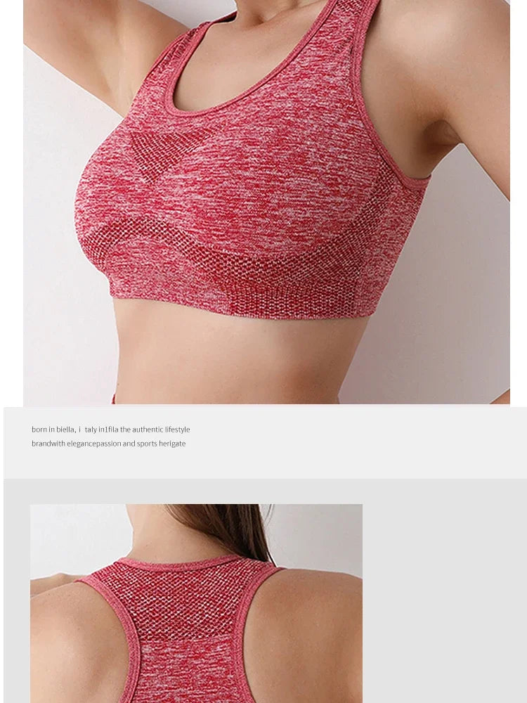 Soutien Desportivo Push Up Feminino – Respirável para Yoga e Fitness