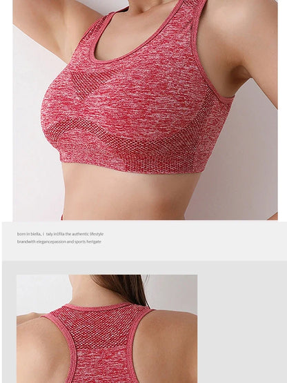 Soutien Desportivo Push Up Feminino – Respirável para Yoga e Fitness