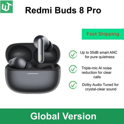 Auriculares Xiaomi Redmi Buds 8 Pro – BT 5.4, ANC 55dB, 3 Mics, TWS (v2)