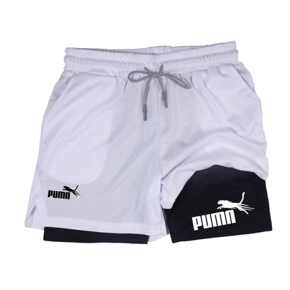 Calções Masculinos de Verão – Print Casual Joelho