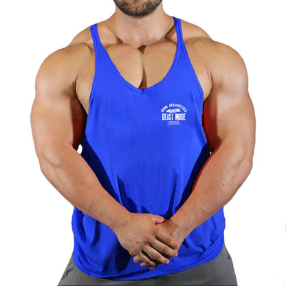 Gym Vest Fitness Shirt Muscular Man Singlet Men Vests Stringer Sleeveless Sweatshirt Men's Singlets Top for Fitness Clothing