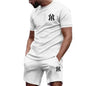 Conjunto Desportivo 2 Peças Masculino – T-shirt e Calções para Corrida e Fitness