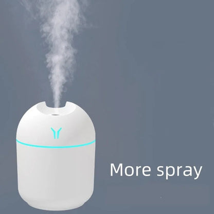Humidificador Mini USB 250ml com Difusor de Aromas e Luz LED Colorida