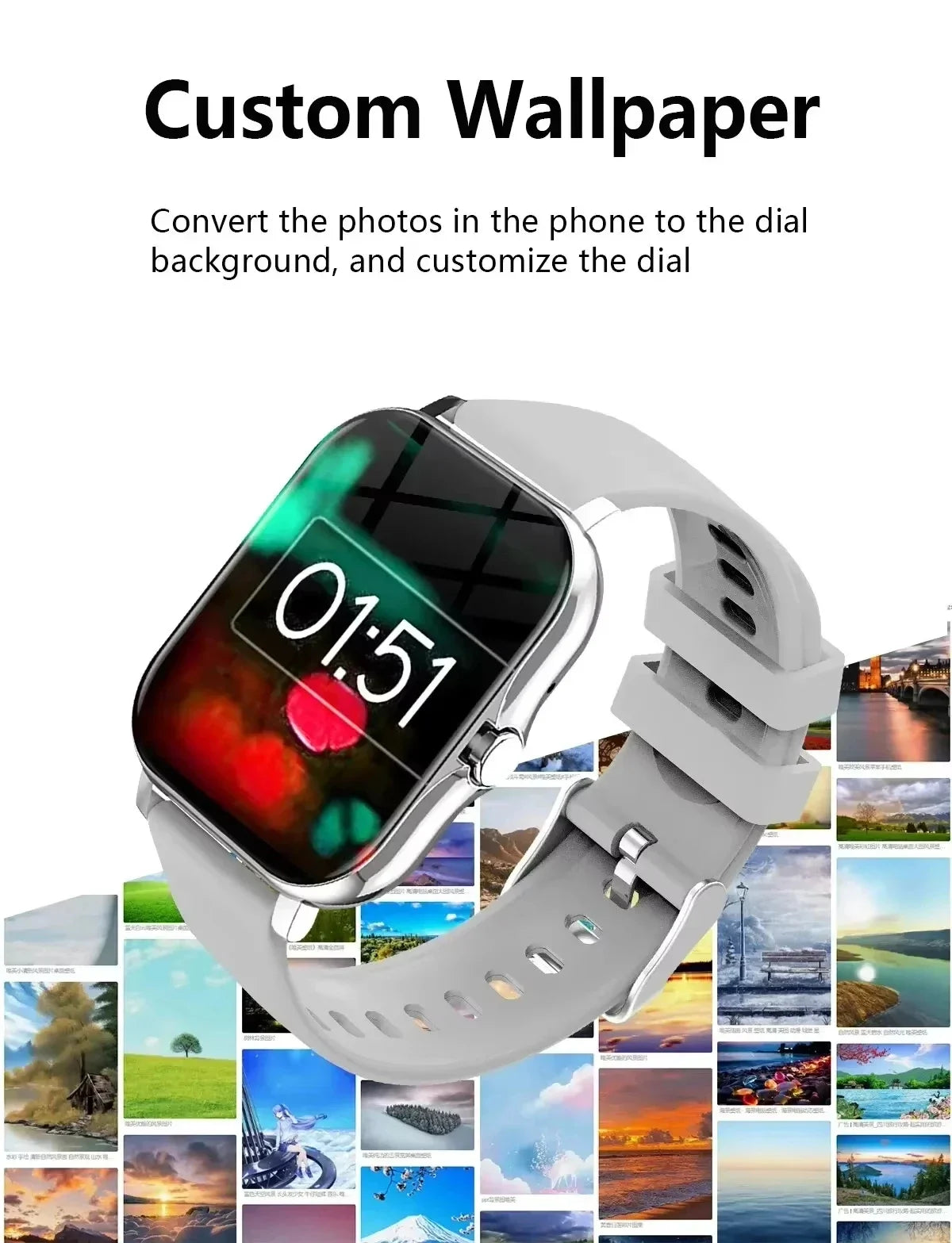 Smartwatch Lenovo – Ecrã Touch Completo, Chamadas BT, Fitness, Unissexo