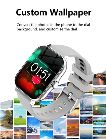 Smartwatch Lenovo – Ecrã Touch Completo, Chamadas BT, Fitness, Unissexo