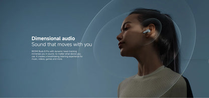 Auriculares Xiaomi Redmi Buds 8 Pro – BT 5.4, ANC 55dB, 3 Microfones, TWS