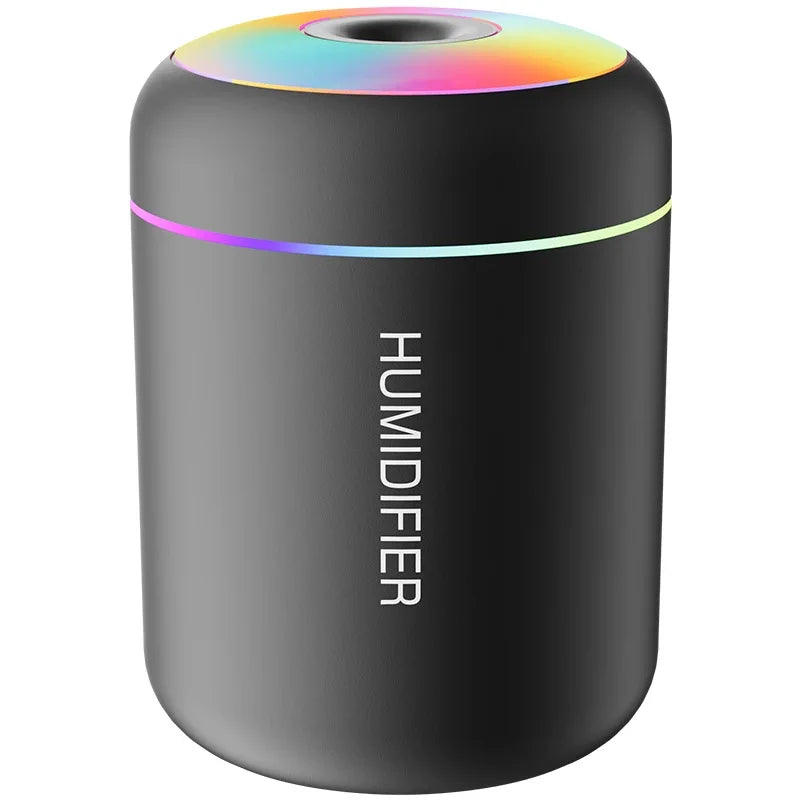 Humidificador Mini USB 180ml com Difusor de Aromas e Luz LED