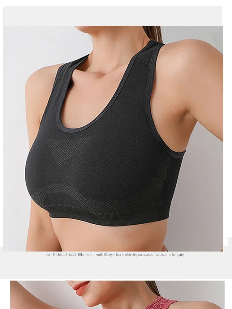 Soutien Desportivo Push Up Feminino – Respirável para Yoga e Fitness