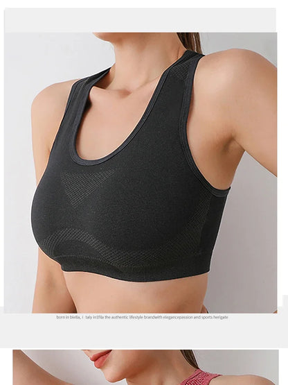 Soutien Desportivo Push Up Feminino – Respirável para Yoga e Fitness