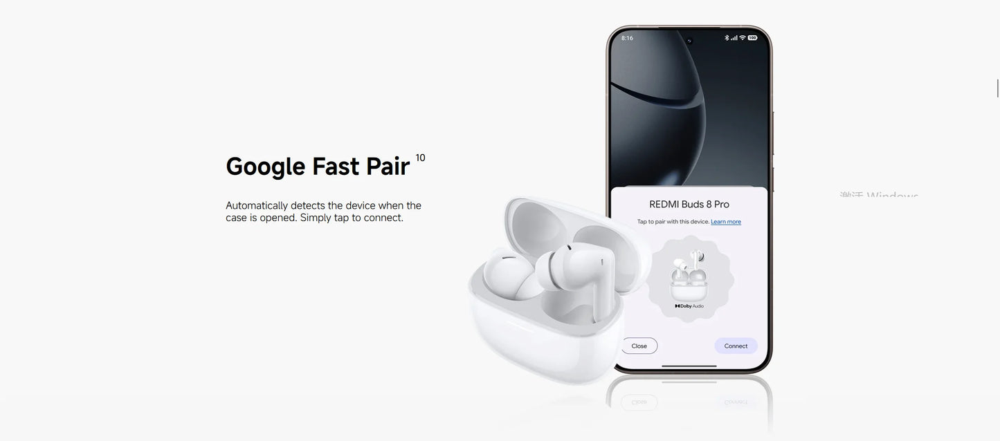 Auriculares Xiaomi Redmi Buds 8 Pro – BT 5.4, ANC 55dB, 3 Microfones, TWS
