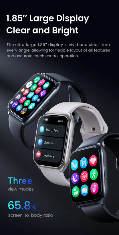 Smartwatch HAYLOU Watch 2 Pro – Ecrã 1.85", 100 Modos Desportivos, Freq. Cardíaca