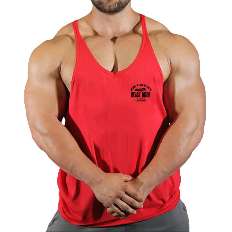 Gym Vest Fitness Shirt Muscular Man Singlet Men Vests Stringer Sleeveless Sweatshirt Men's Singlets Top for Fitness Clothing