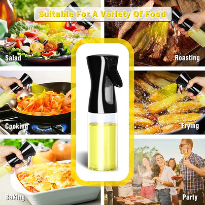 Pulverizador de Óleo para Cozinha — Spray Uniforme para Grelhar e Cozinhar