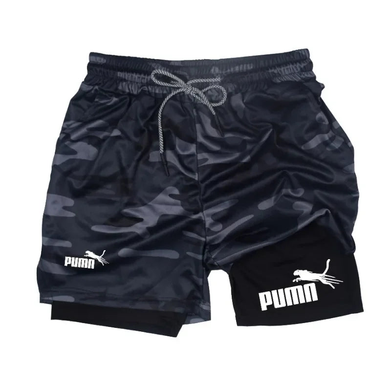 Calções Masculinos de Verão – Print Casual Joelho