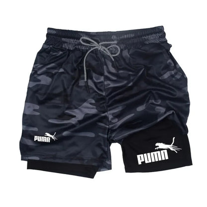 Calções Masculinos de Verão – Print Casual Joelho