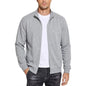 New Mens Zipper Sweatshirts Autumn Gym Hoodie Coats Man Long Sleeve Cardigan Jackets Spring Solid Work Coats Luxury Clothes Man