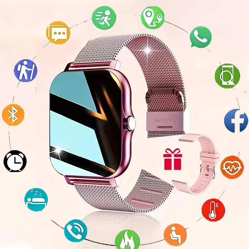 Smartwatch Lenovo – Ecrã Touch Completo, Chamadas BT, Fitness, Unissexo