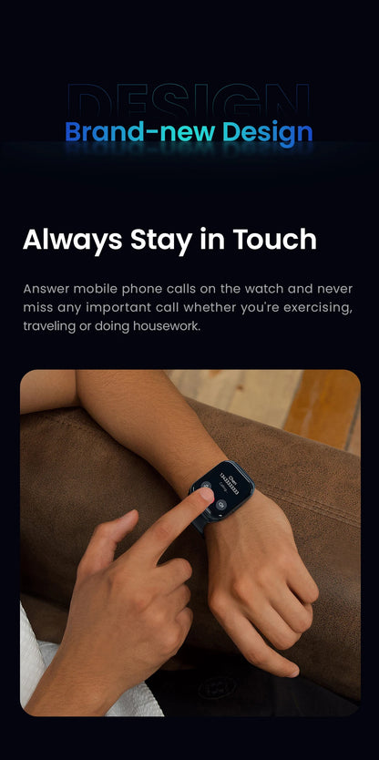 Smartwatch HAYLOU Watch 2 Pro – Ecrã 1.85", 100 Modos Desportivos, Freq. Cardíaca