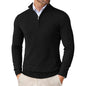 Men's Quarter Zip Up Sweaters Slim Fit Lightweight Mock Neck Pullover Casual Sweaters Half Turtleneck Knitted Outdoor Streetwear