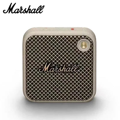 Coluna Marshall Bluetooth 5.0 Original – IPX4, Graves Profundos, Exterior