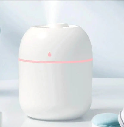 Humidificador Mini USB 250ml com Difusor de Aromas e Luz LED Colorida