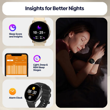Smartwatch Zeblaze GTR 3 Pro – Chamadas, AMOLED 1.43", Aço 316L, Fitness