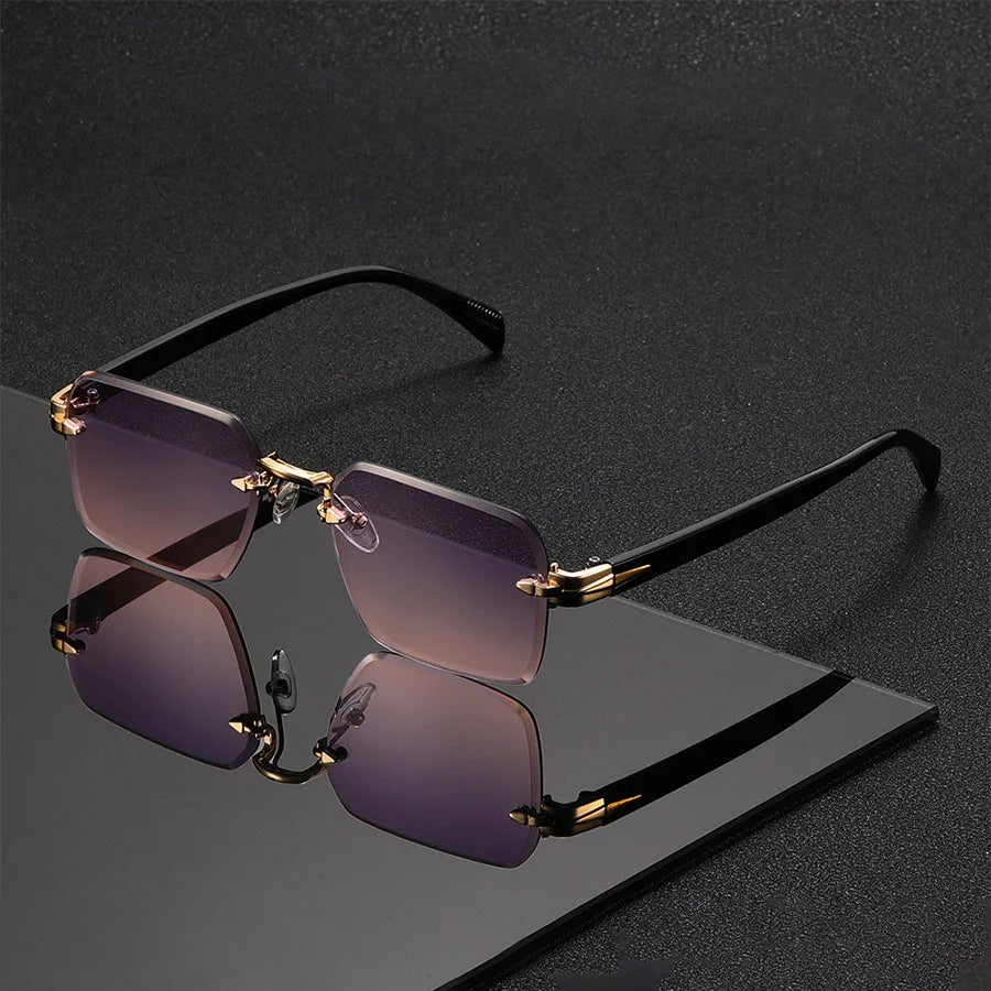 Óculos de Sol Unissexo Sem Aro – Fashion, Ideal para Festas e Oferta