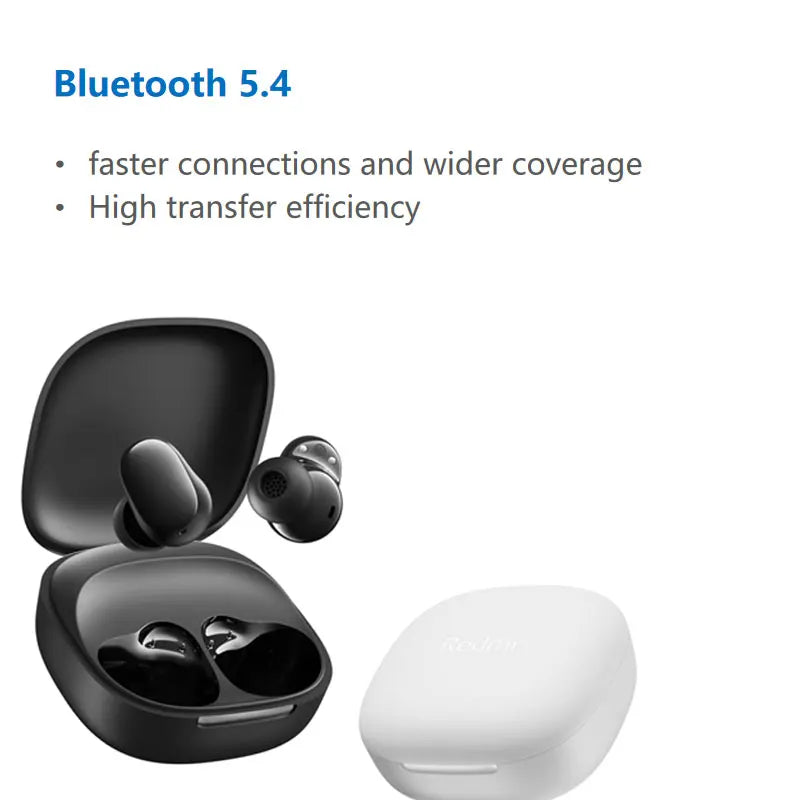 Auriculares Xiaomi Redmi Buds 6 Play – Versão Global, IA, BT 5.4, 10mm