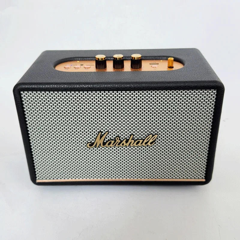 Coluna Bluetooth Portátil Marshall – BT 5.0, IPX4, Graves Profundos, Exterior