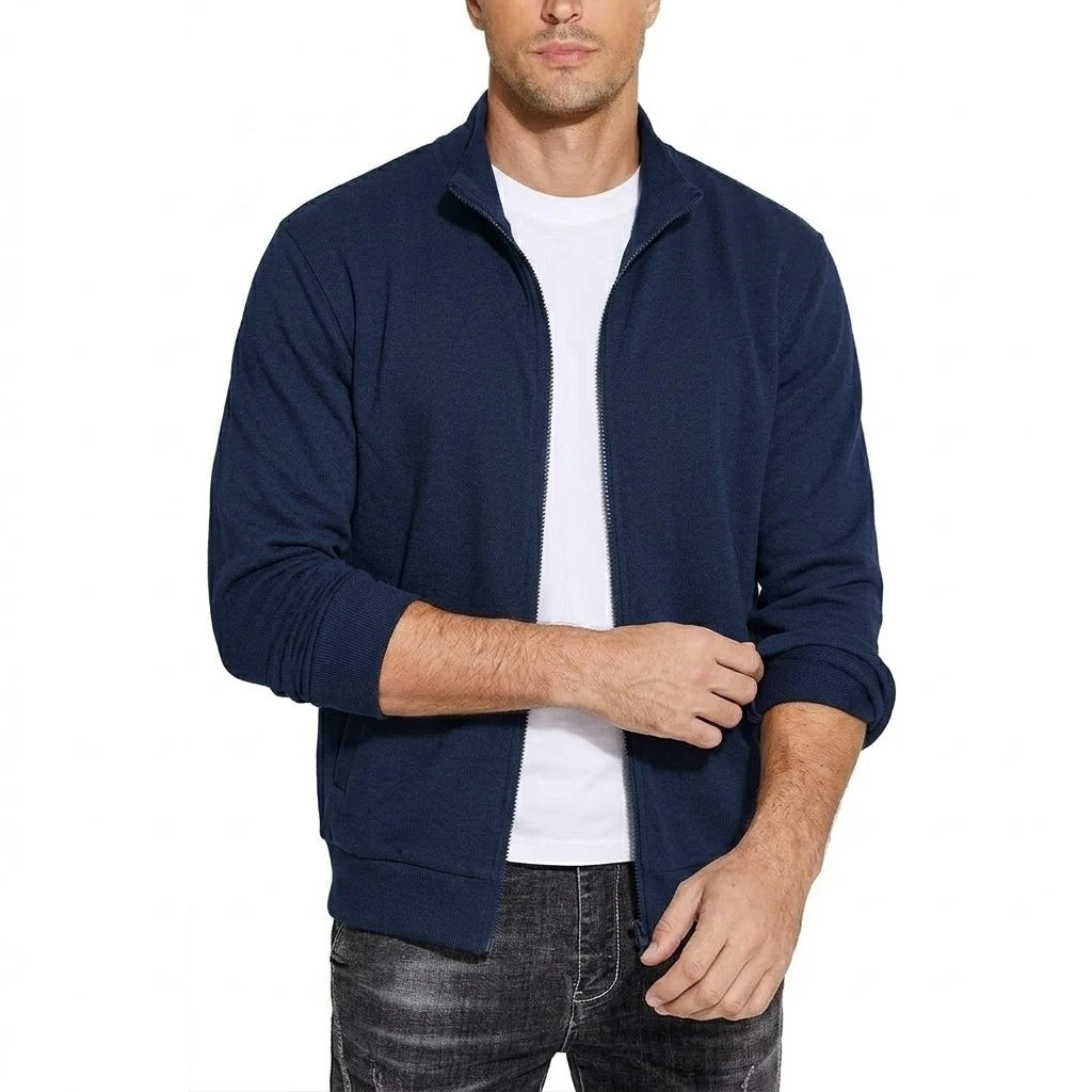 New Mens Zipper Sweatshirts Autumn Gym Hoodie Coats Man Long Sleeve Cardigan Jackets Spring Solid Work Coats Luxury Clothes Man